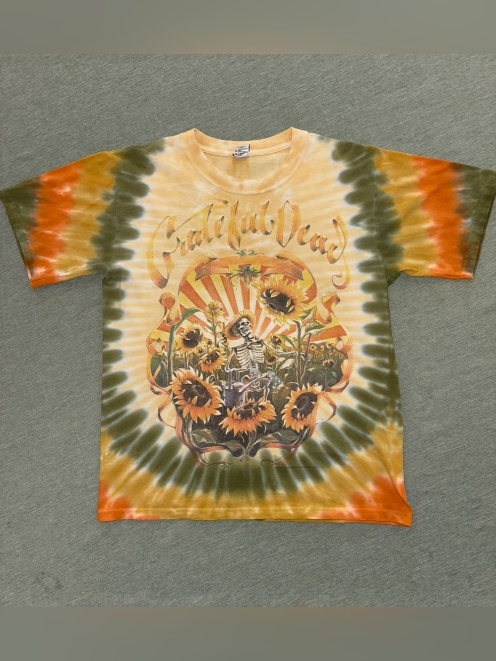 Vintage 1994 Grateful Dead Sunflower Tie Dye Shirt